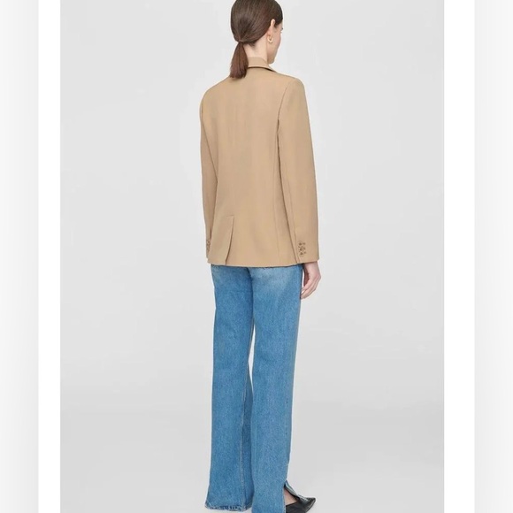 Anine Bing Madeleine Wool Blazer Deep Sand - Picture 13 of 16